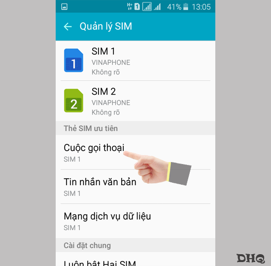 Chọn Cuộc gọi thoại